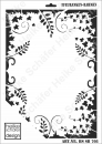 Schablone-Stencil A3 367-0766 Efeuranken Rahmen